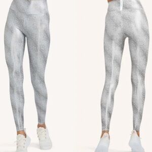Peloton Silver Foil Printed Leggings